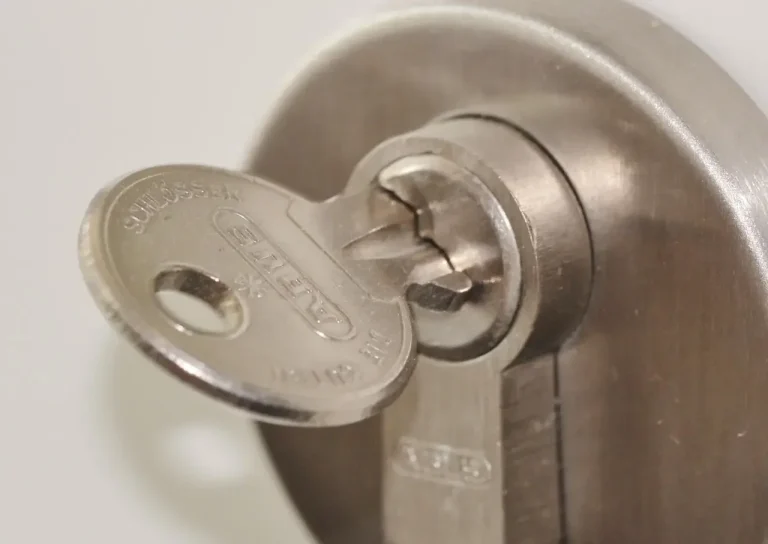 Key inserted in a euro door cylinder – how to check anti-snap locks on Birmingham doors, a Locksmith Birmingham guide